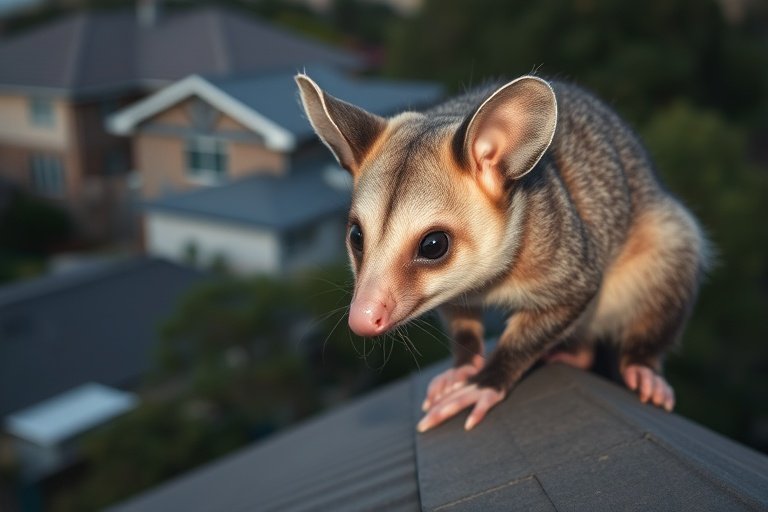 Possum in Somers residential area